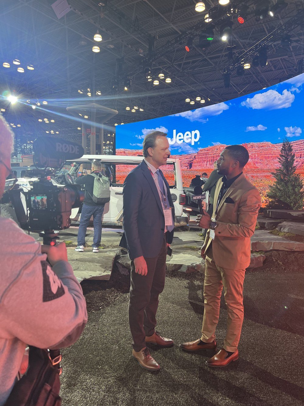 On the show floor, Jeep Exhibit at the NY Int'l Auto Show