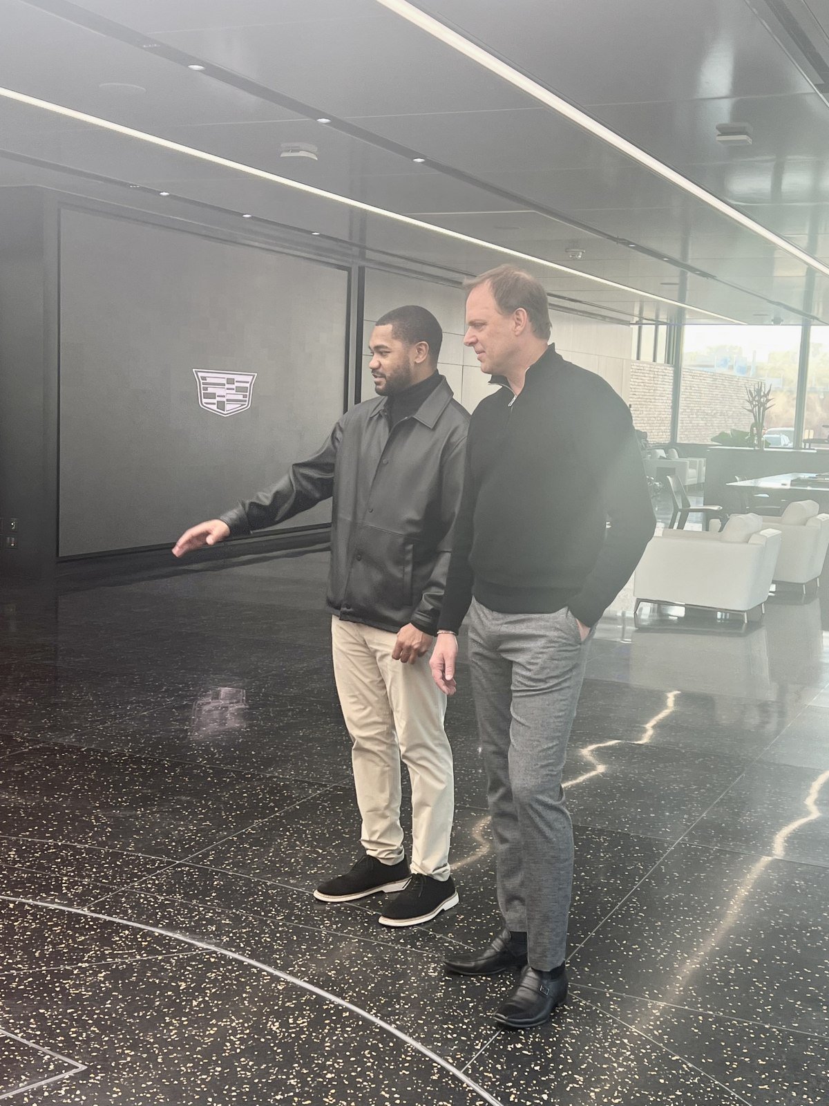 Walking the floor at Cadillac House with Steve Janisse